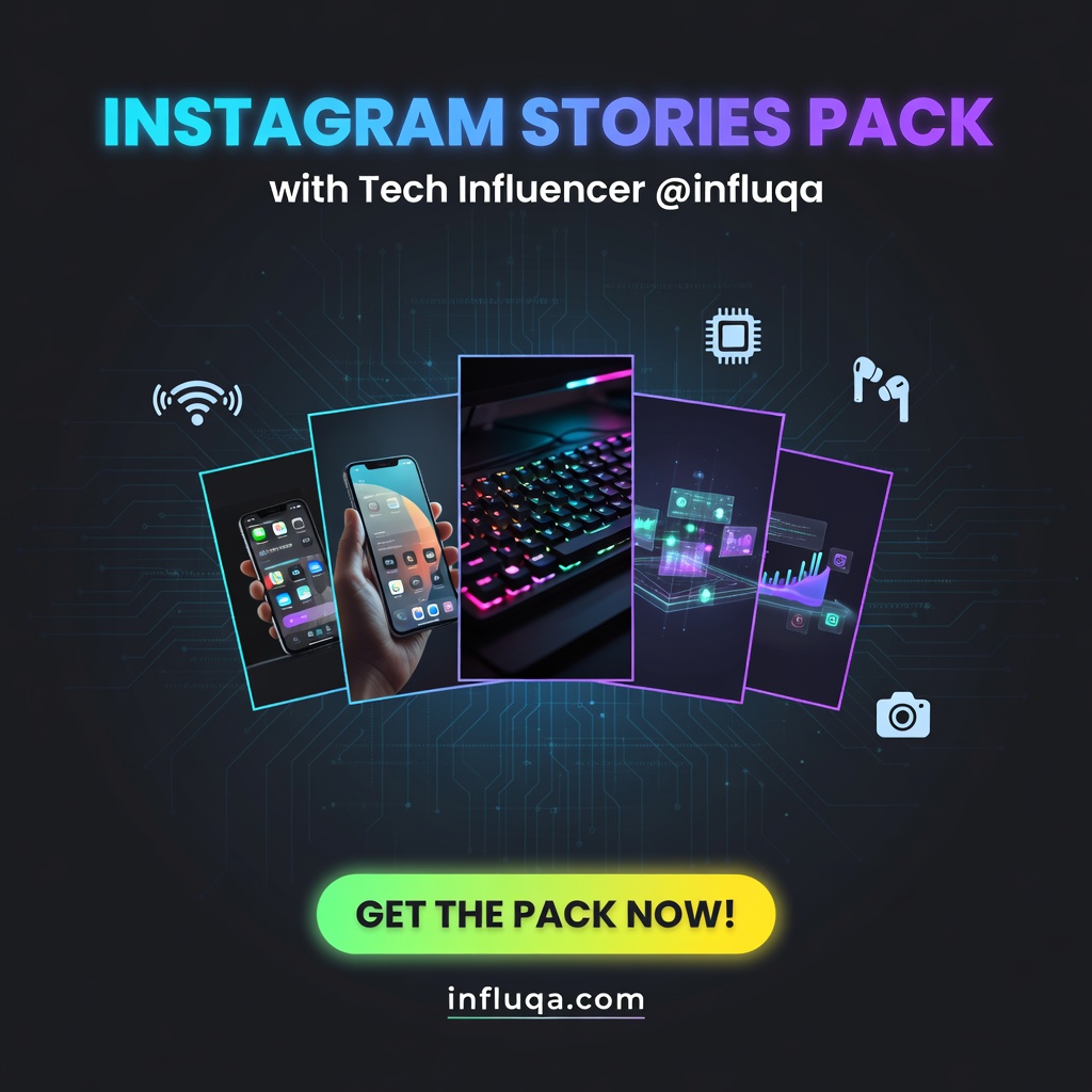 Instagram Stories Pack with Tech Influencer @influqa