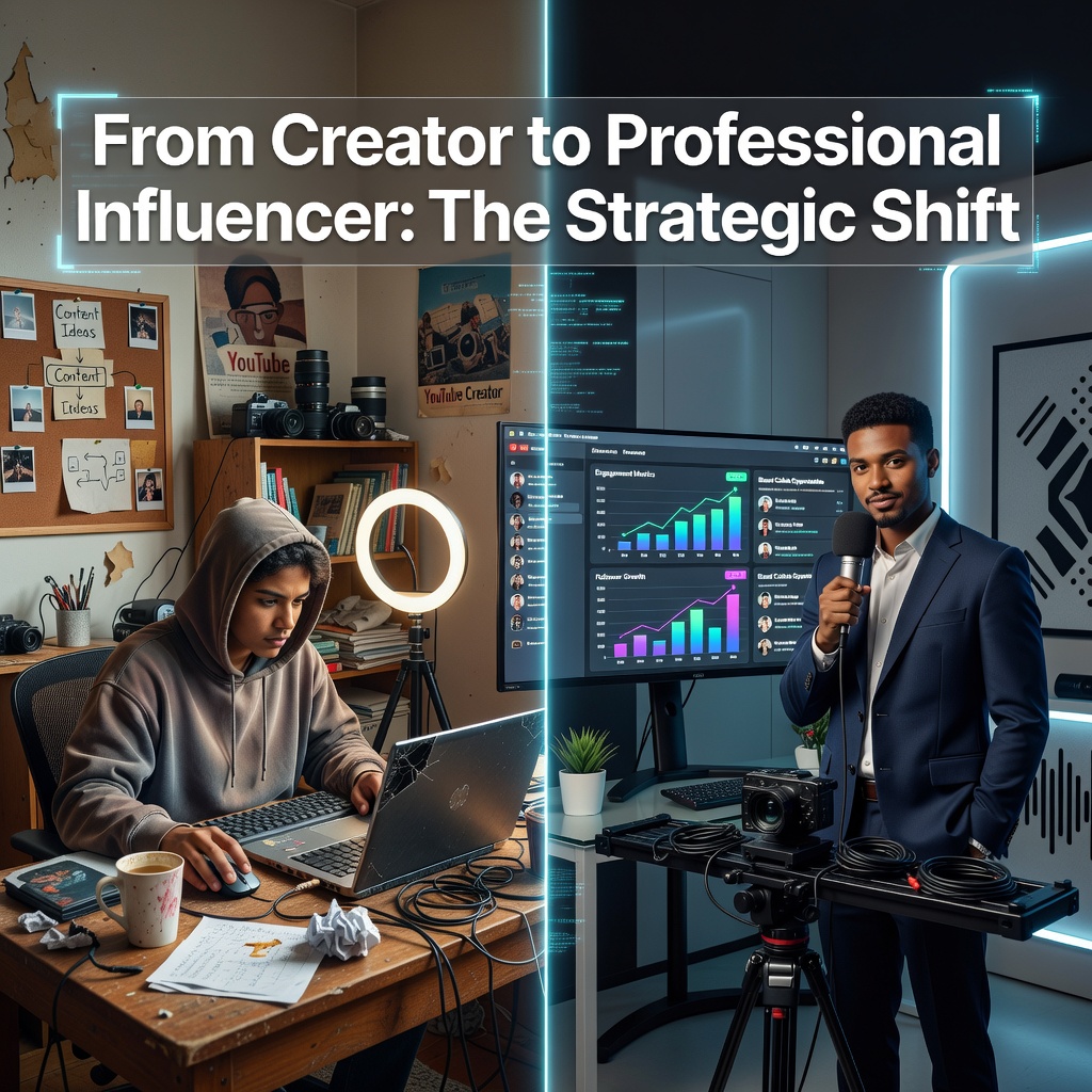 From Creator to Professional Influencer: The Strategic Shift