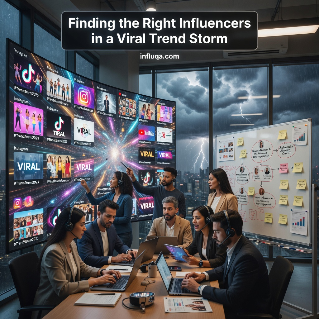 Finding the Right Influencers in a Viral Trend Storm