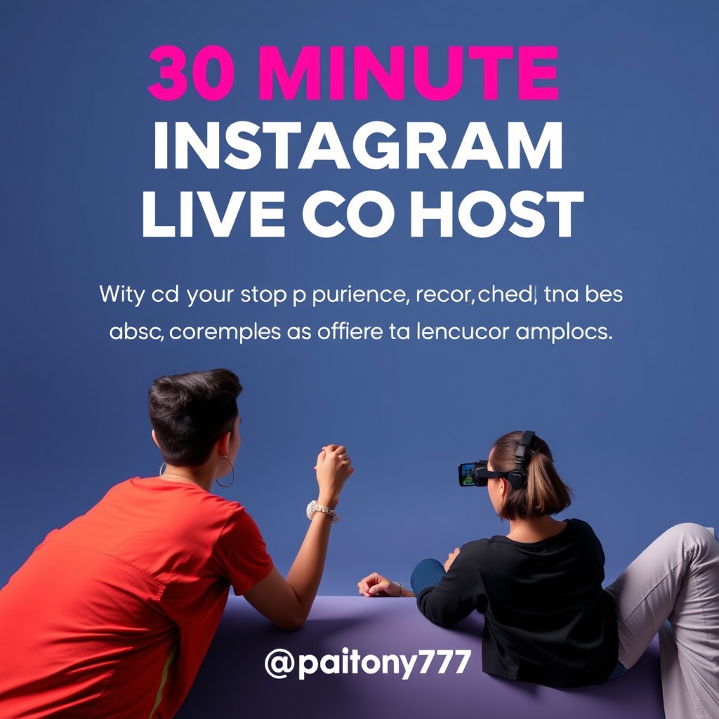 30-Minute Instagram Live Co-Host