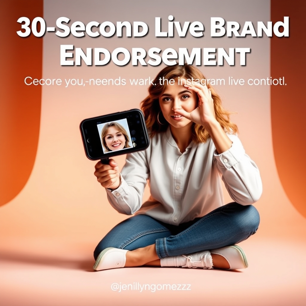 30-Second Live Brand Endorsement