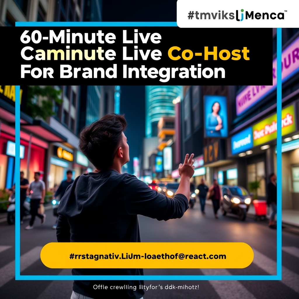 60-Minute Live Co-Host for Brand Integration
