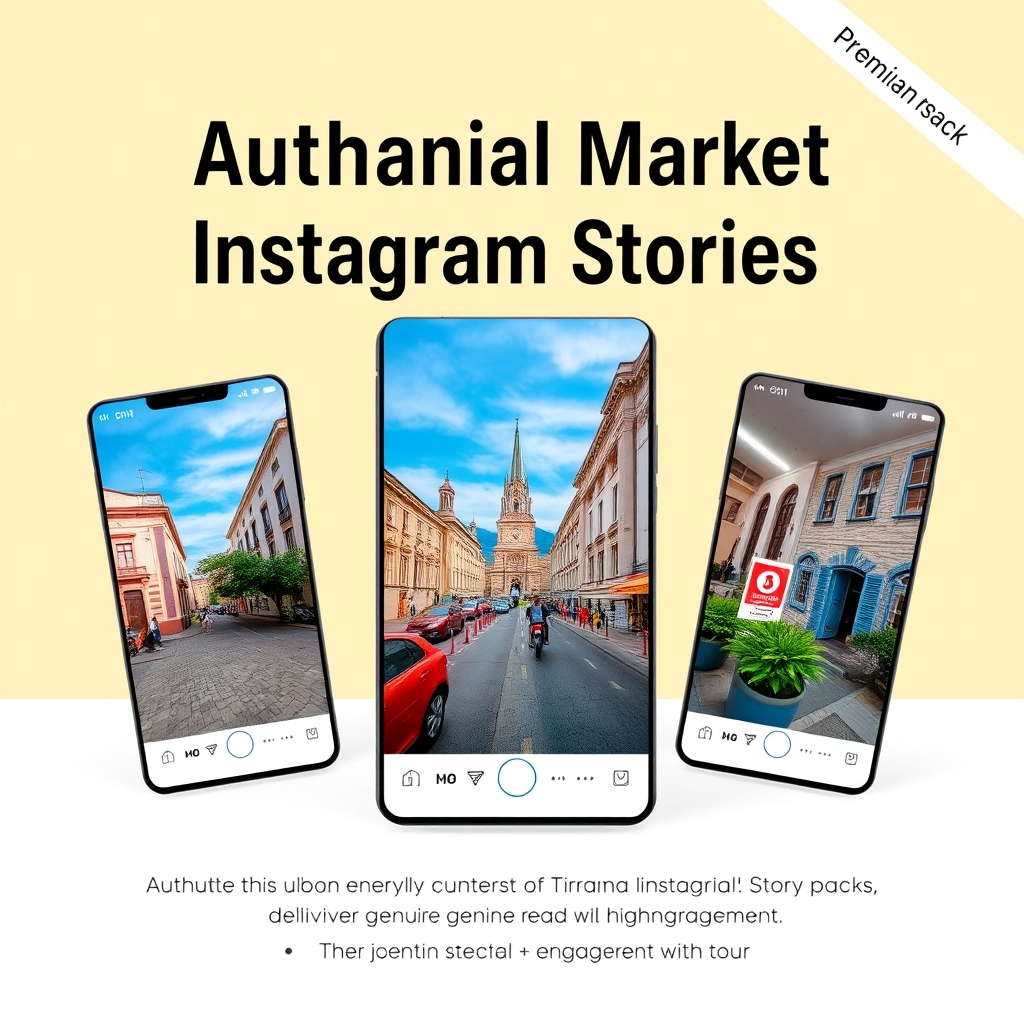 Authentic Albanian Market Instagram Stories