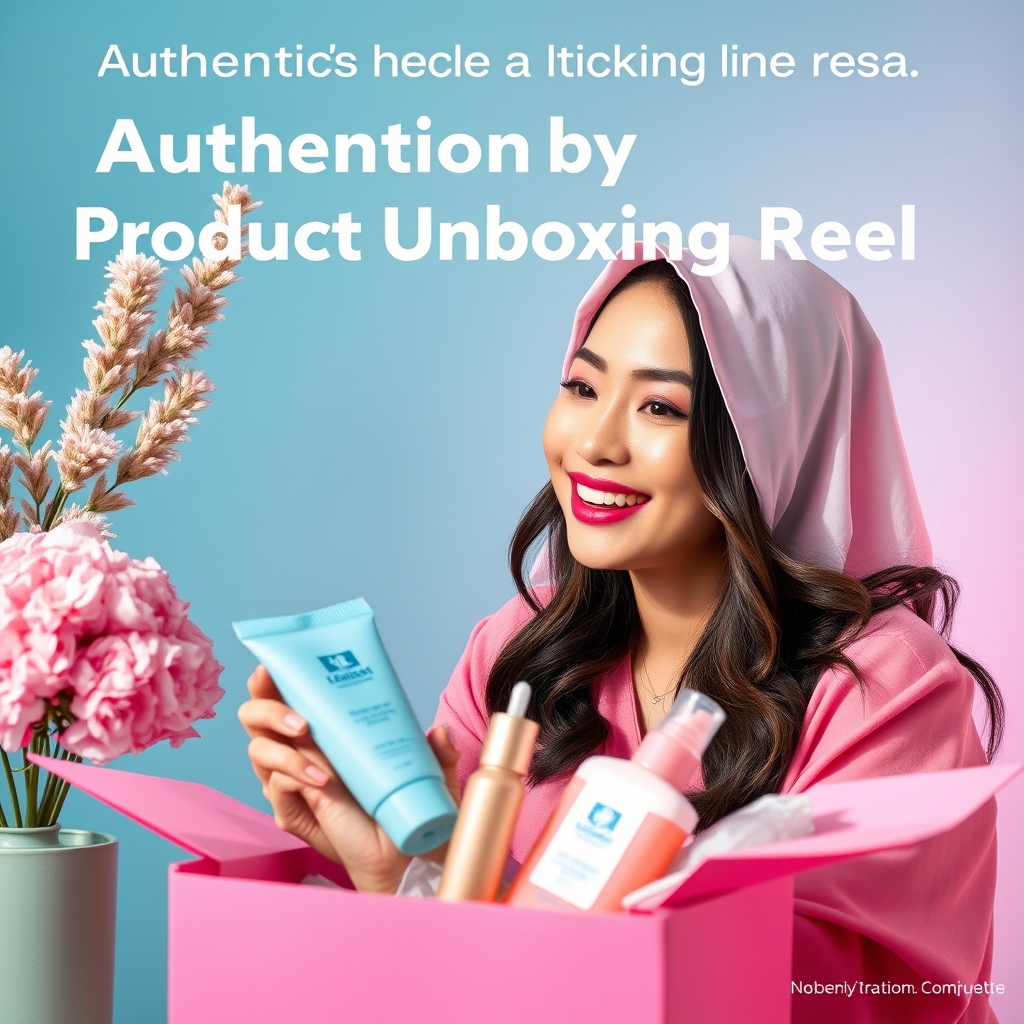 Authentic Beauty Product Unboxing Reel