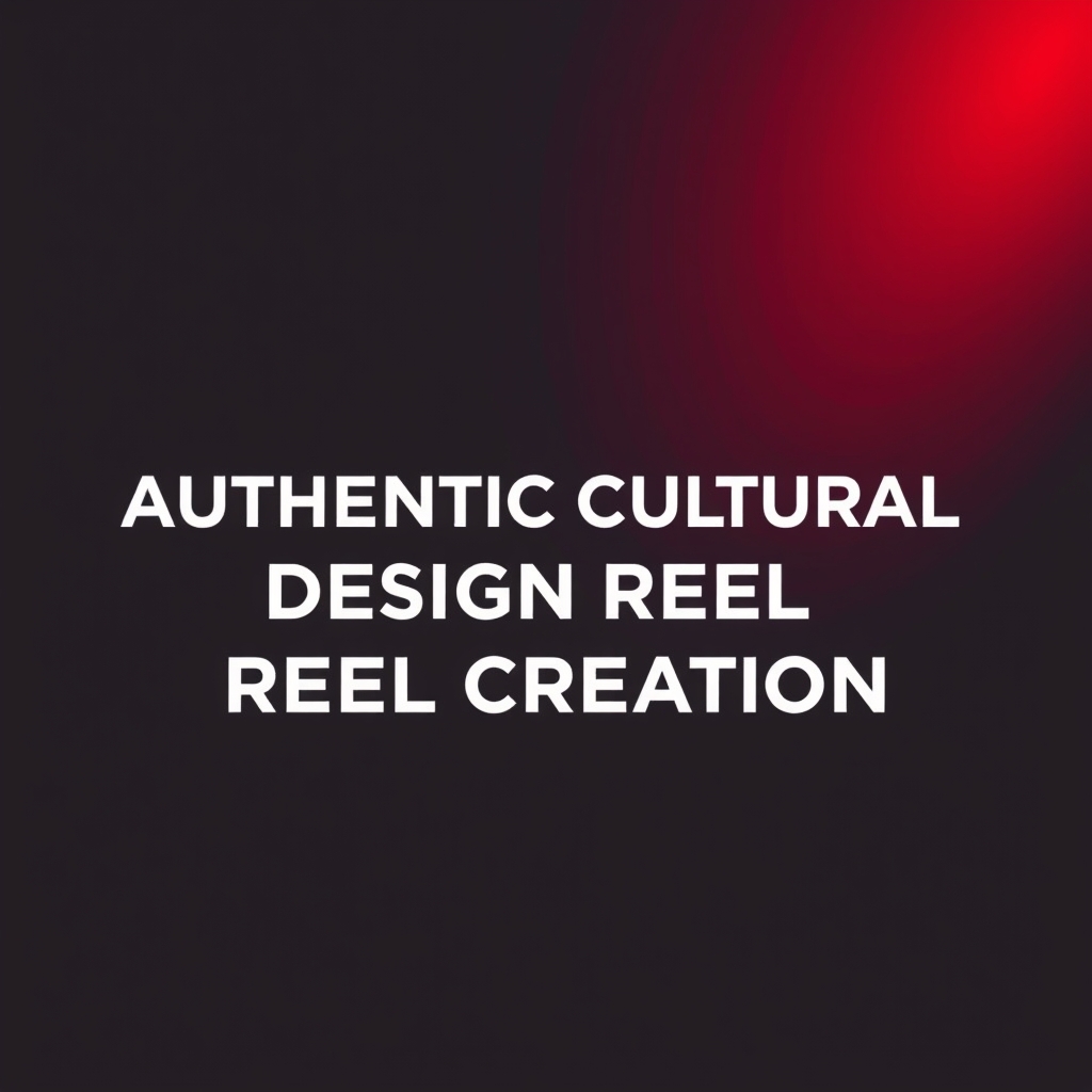 Authentic Cultural Design Reel Creation