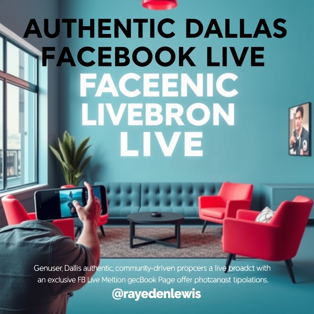 Authentic Dallas Facebook Live Brand Integration