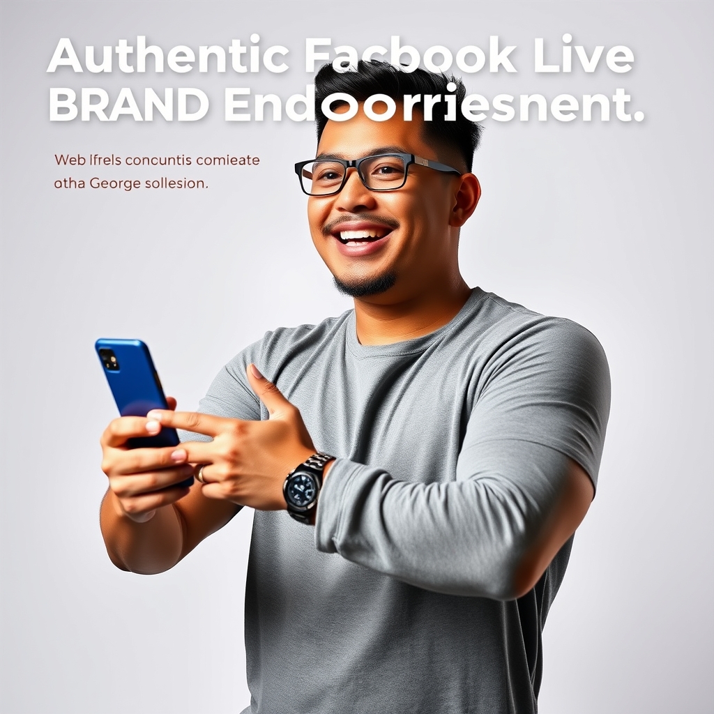 Authentic Facebook Live Brand Endorsement