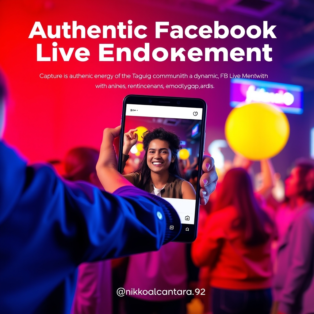 Authentic Facebook Live Endorsement