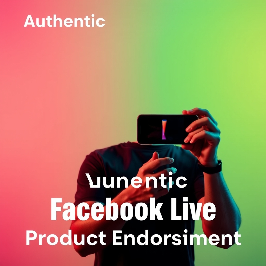 Authentic Facebook Live Product Endorsement
