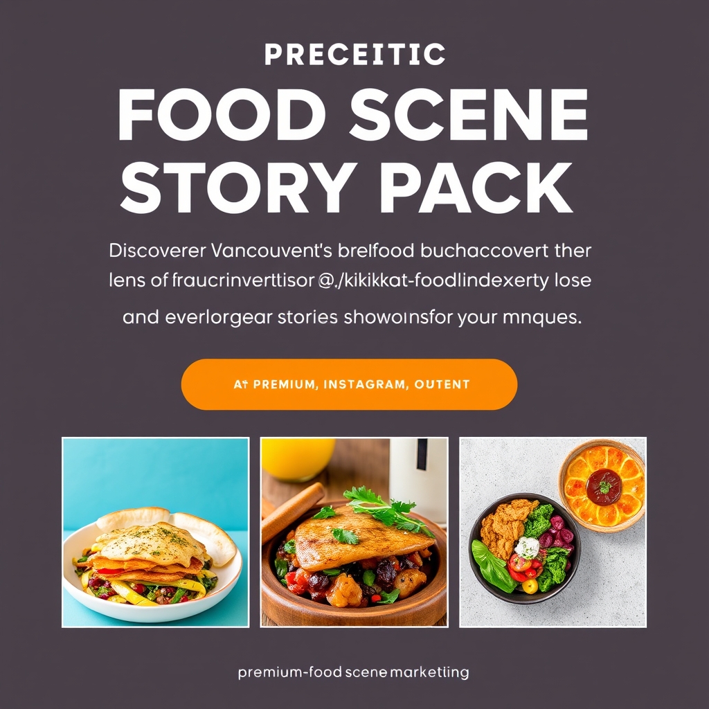 Authentic Food Scene Story Pack