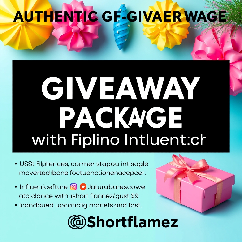 Authentic Giveaway Package with Filipino Influencer