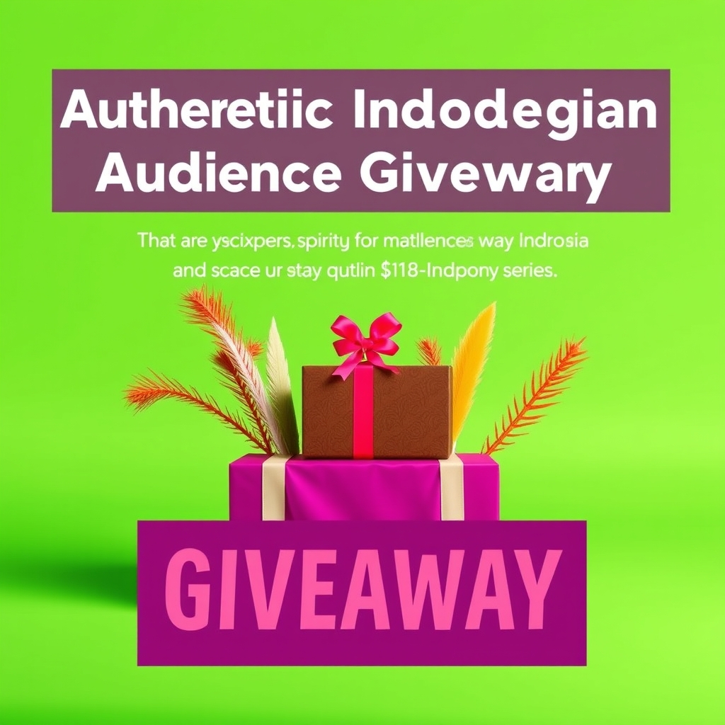 Authentic Indonesian Audience Giveaway