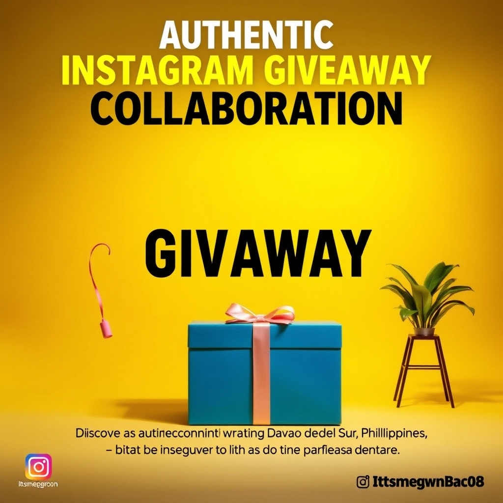Authentic Instagram Giveaway Collaboration