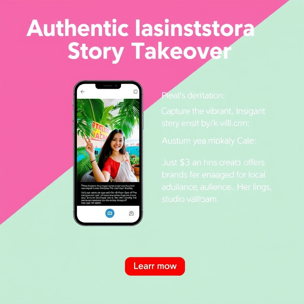 Authentic Instagram Story Takeover