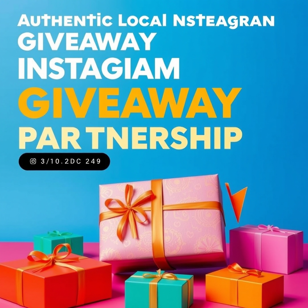 Authentic Local Instagram Giveaway Partnership
