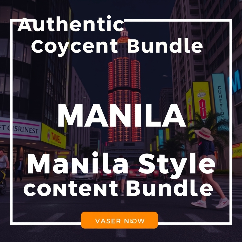 Authentic Manila Style Content Bundle