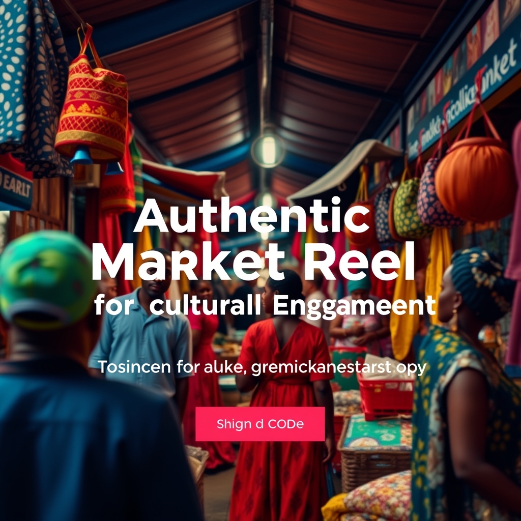 Authentic Market Reel for Cultural Engagement