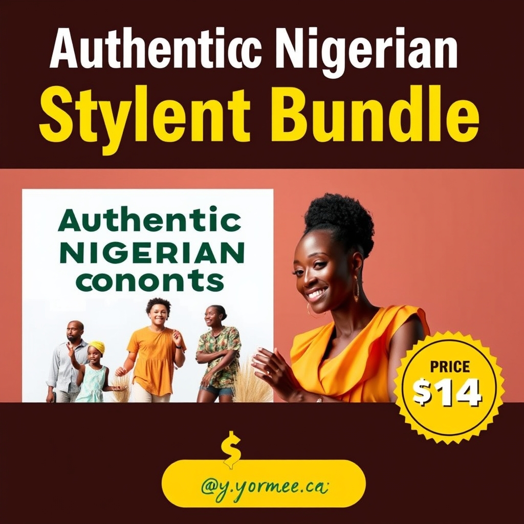 Authentic Nigerian Style Content Bundle