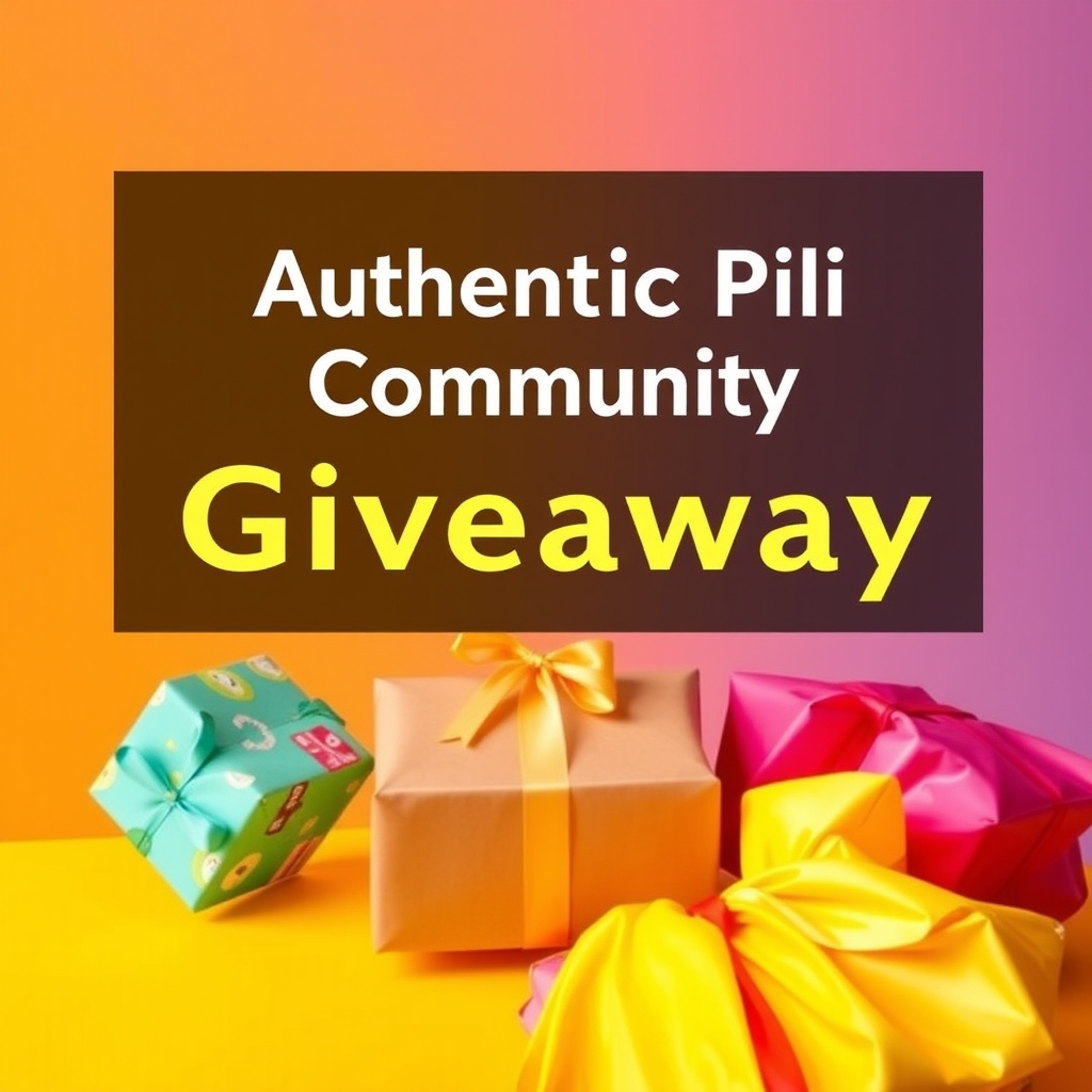 Authentic Pili Community Giveaway Partnership