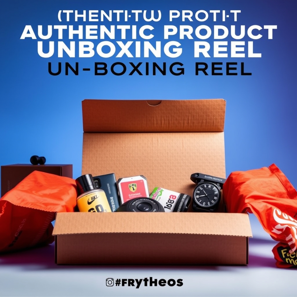 Authentic Product Unboxing Reel