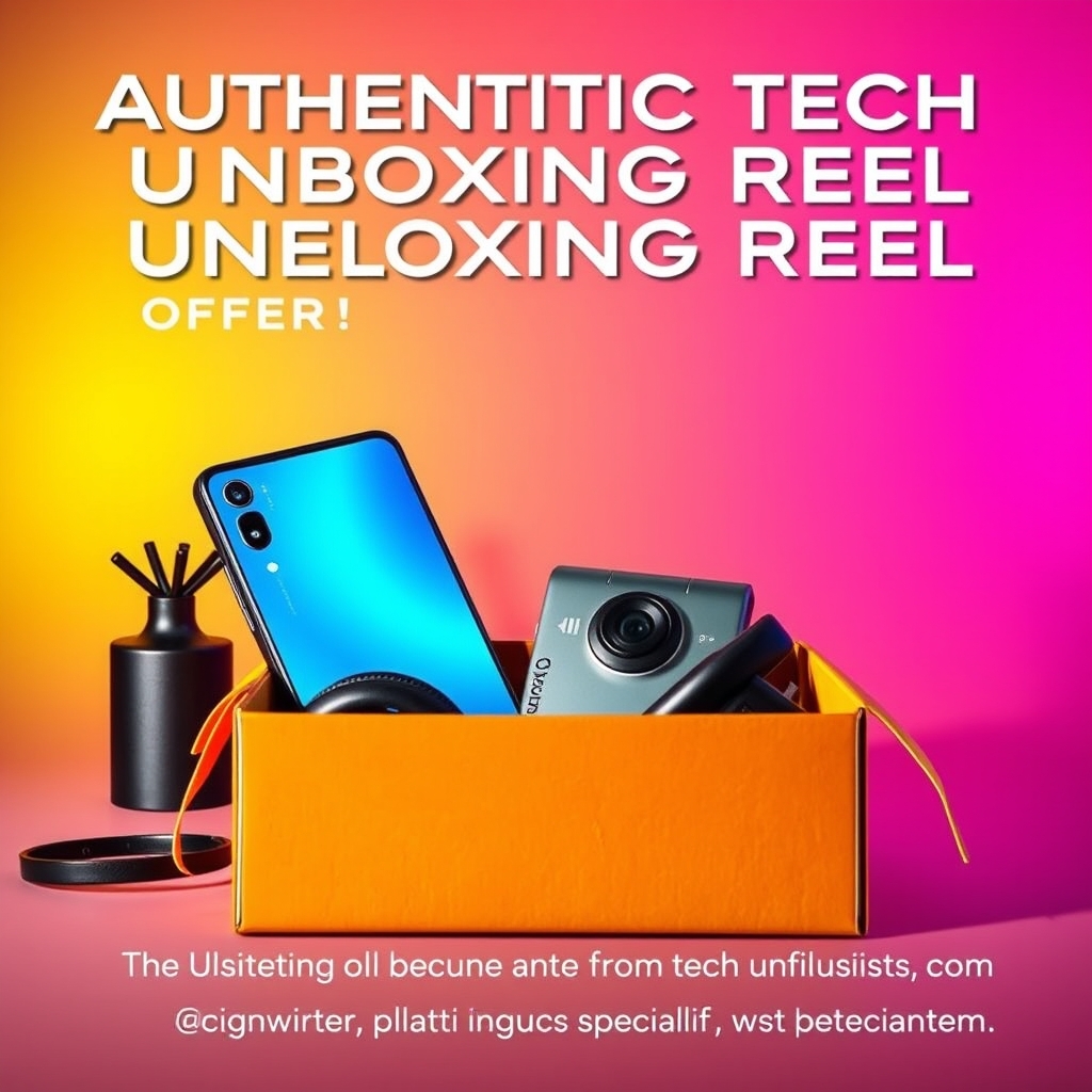 Authentic Tech Unboxing Reel Partnership