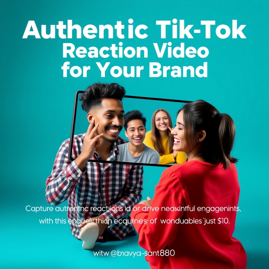 Authentic TikTok Reaction Video for Your Brand