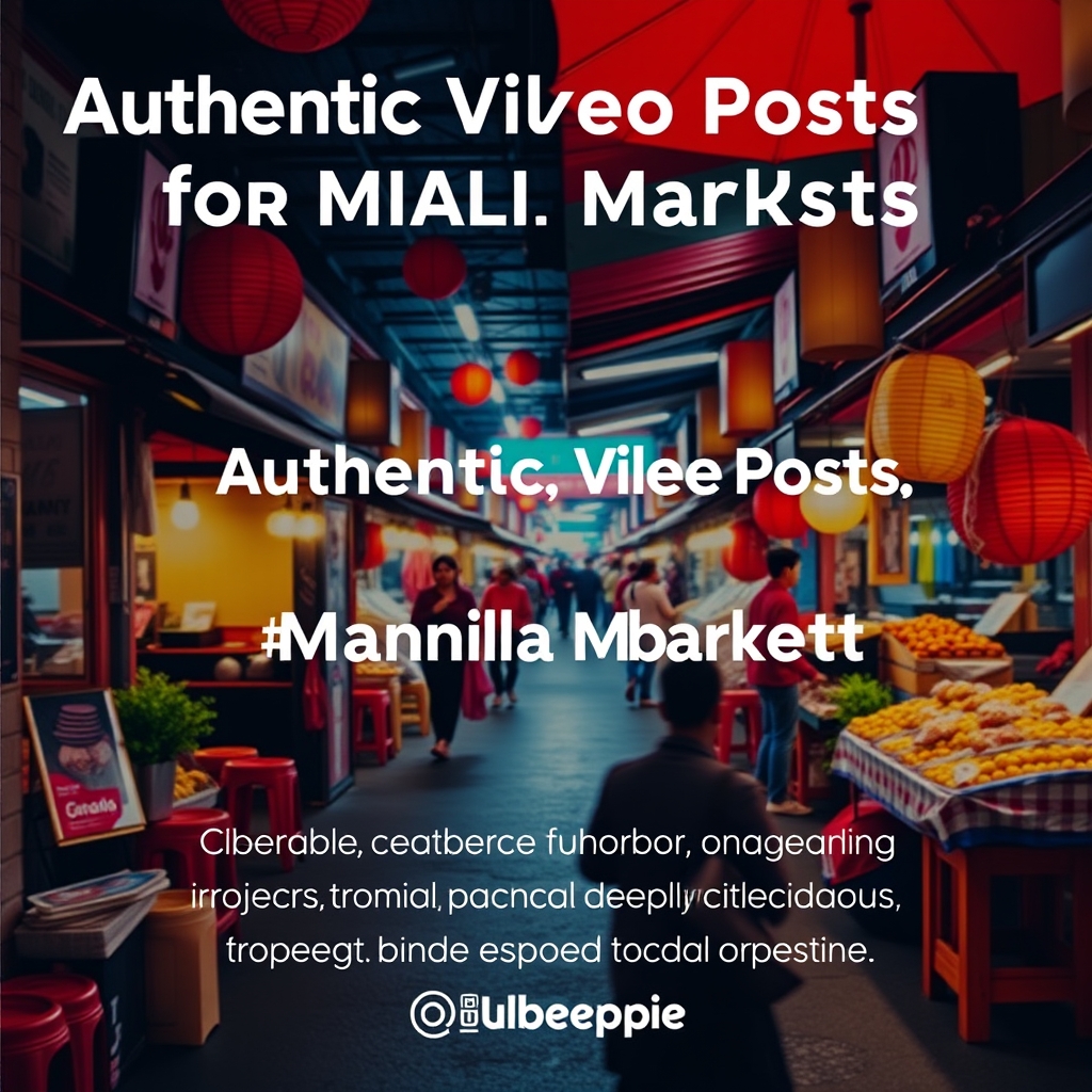 Authentic Video Posts for Manila Market