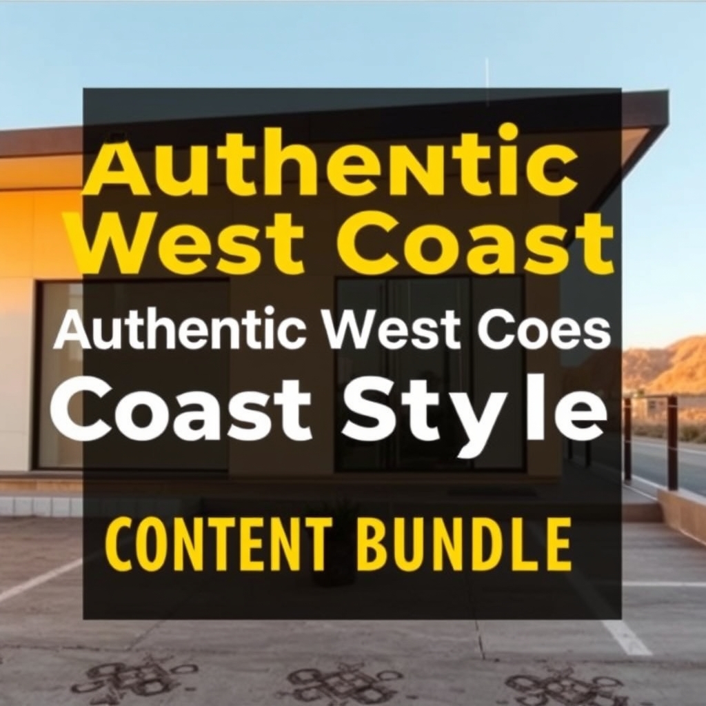 Authentic West Coast Style Content Bundle