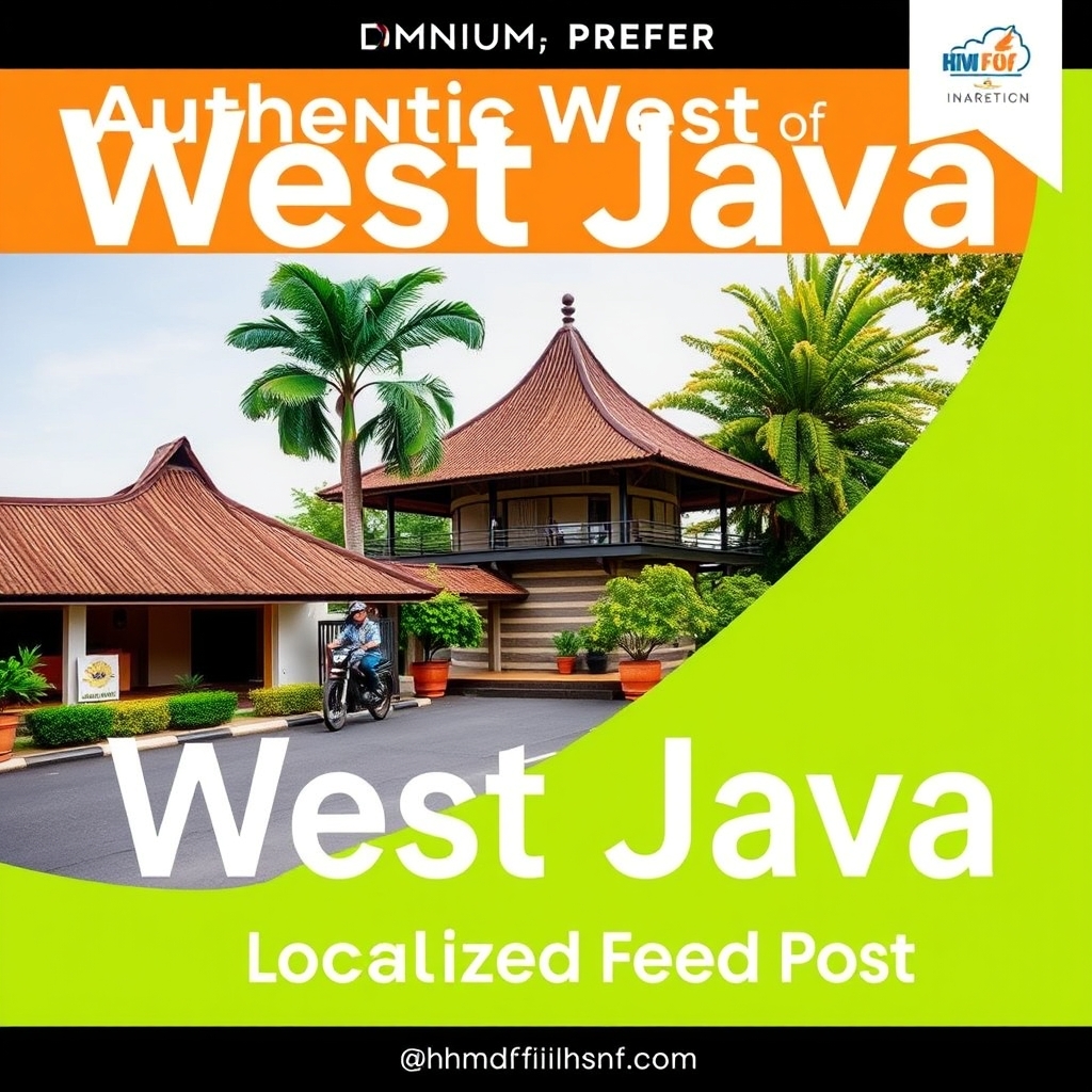 Authentic West Java Localized Feed Post