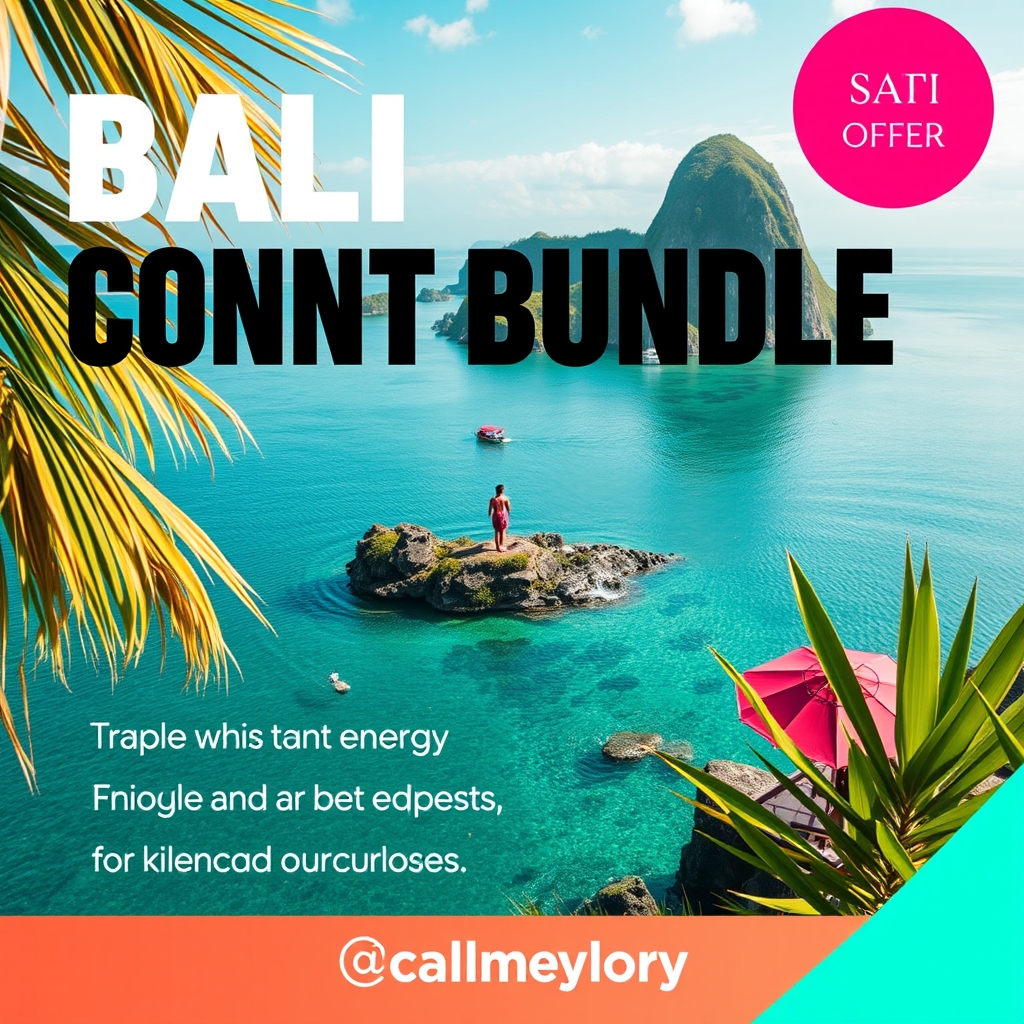 Bali Travel and Lifestyle Content Bundle