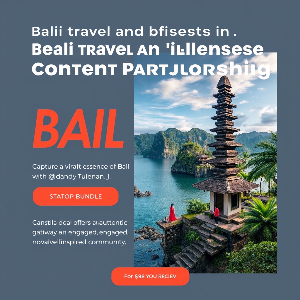 Bali Travel and Lifestyle Content Partnership