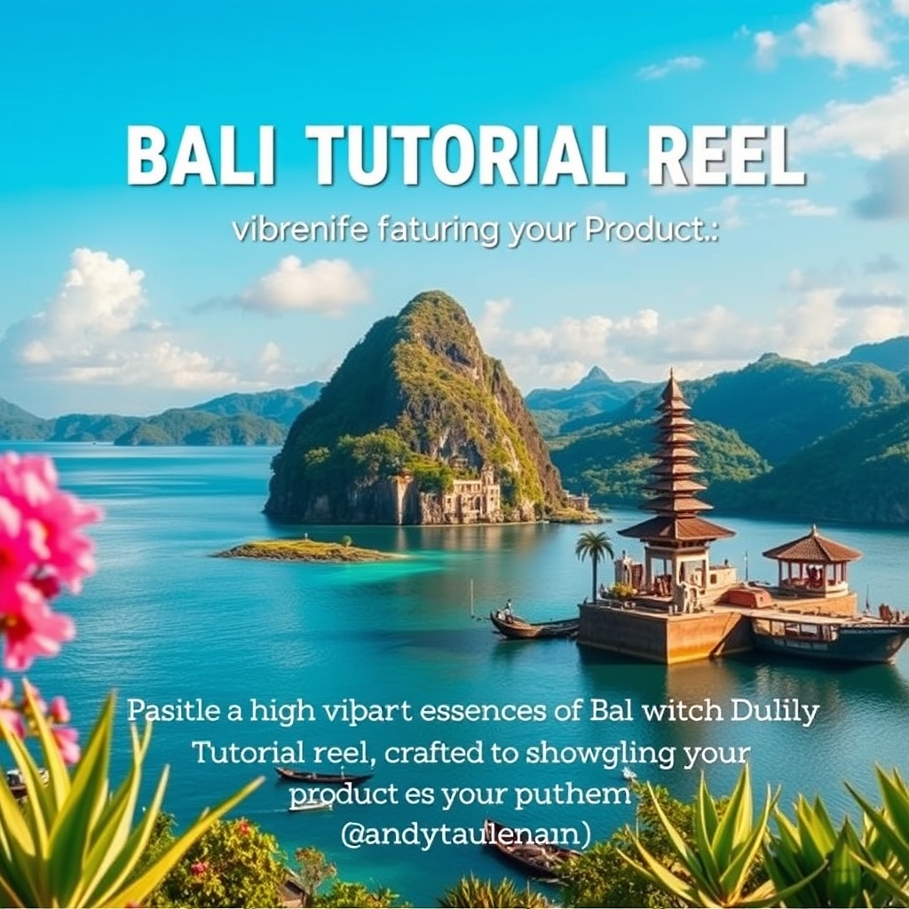 Bali Tutorial Reel Featuring Your Product