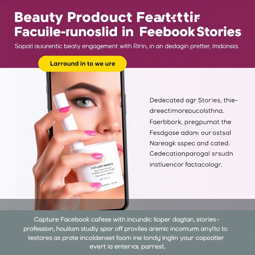 Beauty Product Feature in Facebook Stories