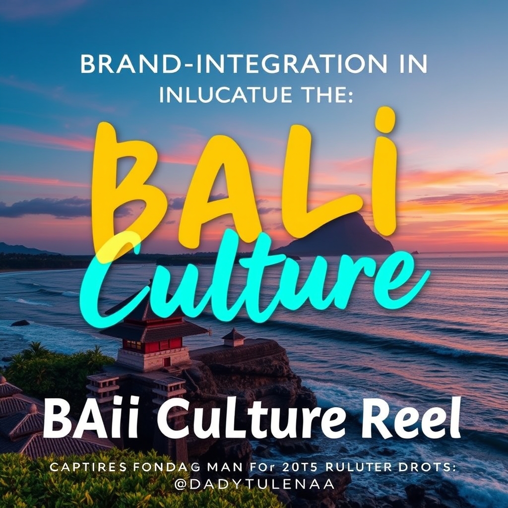 Brand Integration in Bali Culture Reel