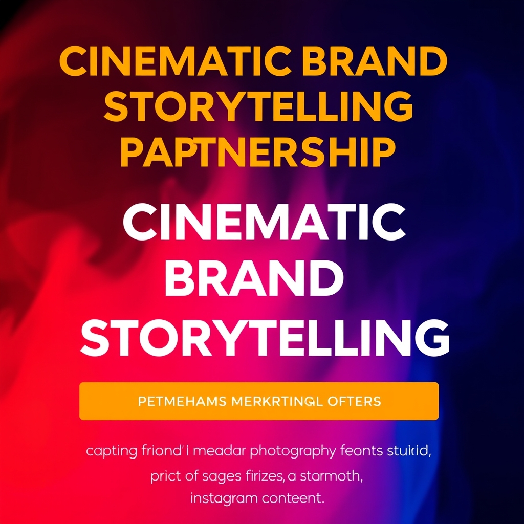 Cinematic Brand Storytelling Partnership