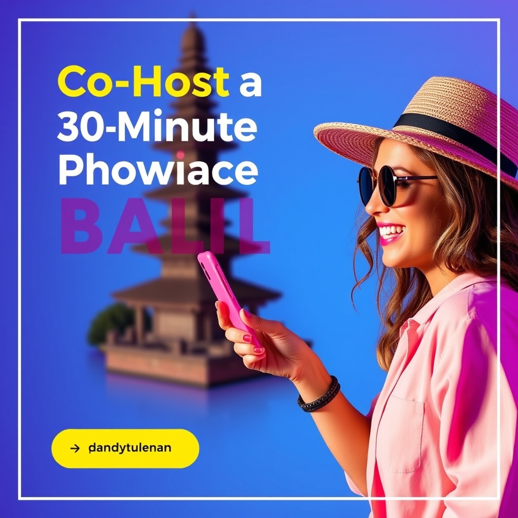 Co-Host a 30-Minute Bali Product Showcase