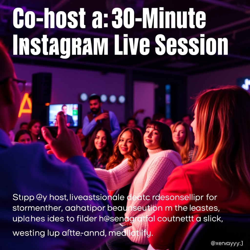 Co-host a 30-Minute Instagram Live Session