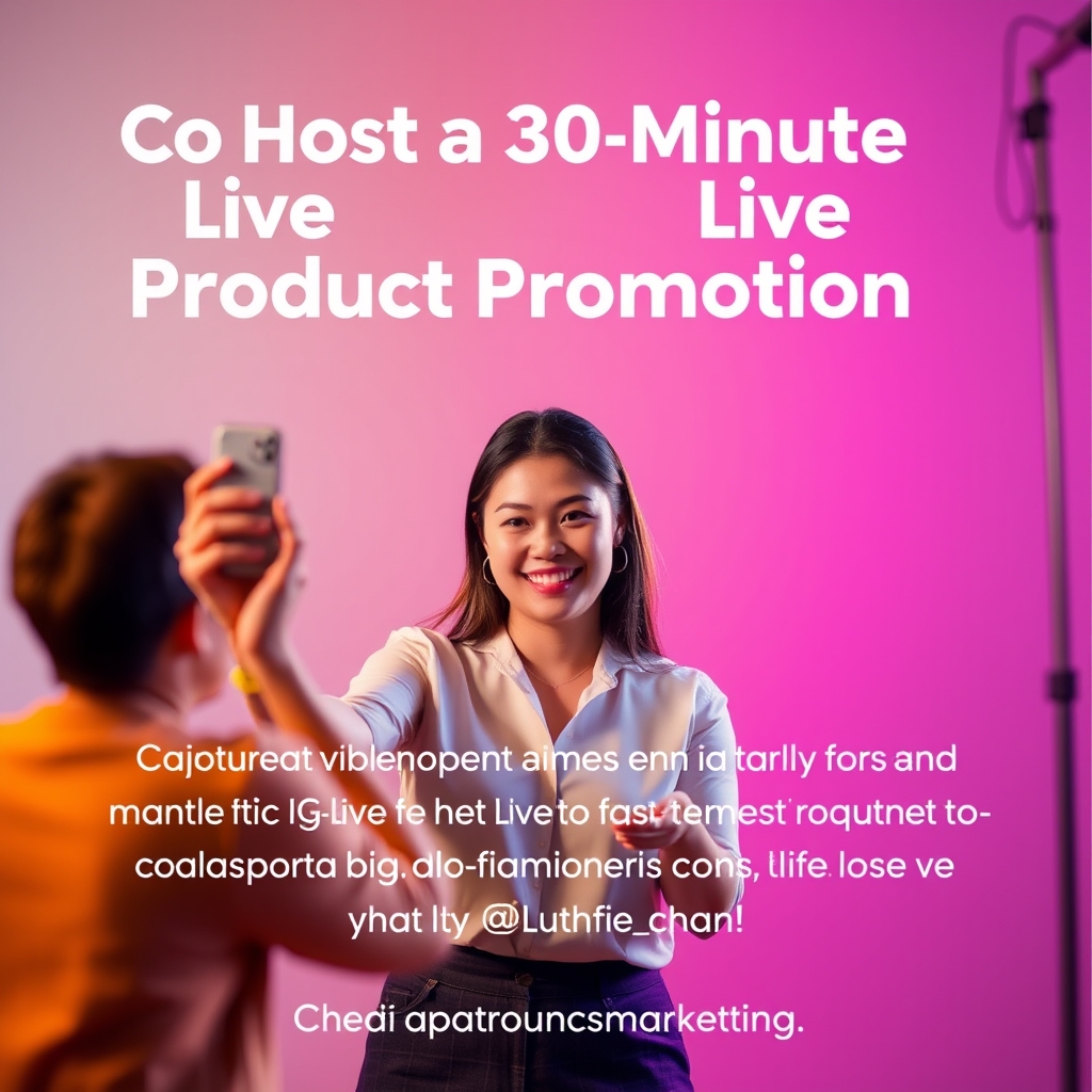 Co-Host a 30-Minute Live Product Promotion