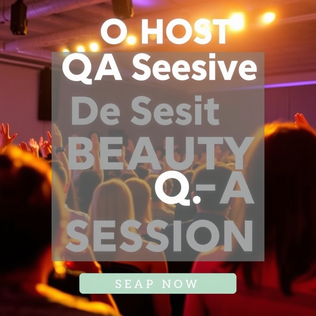 Co-Host a Beauty Live Q&A Session