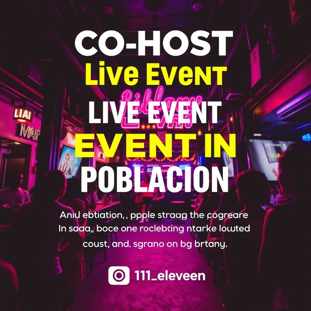 Co-Host a Live Event in Poblacion