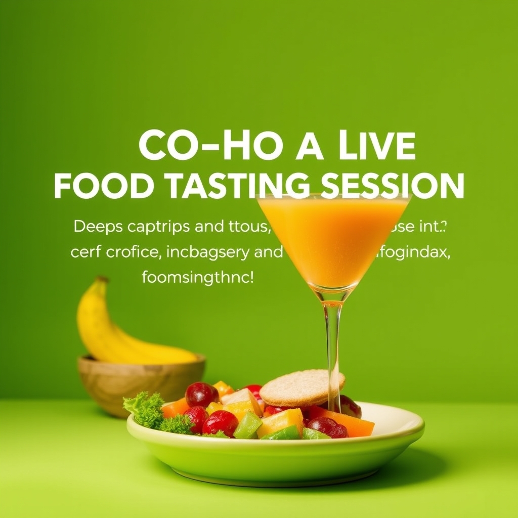 Co-Host a Live Food Tasting Session