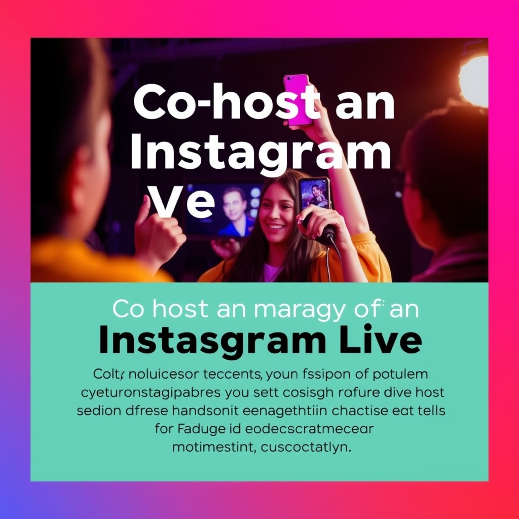 Co-host an Instagram Live Session