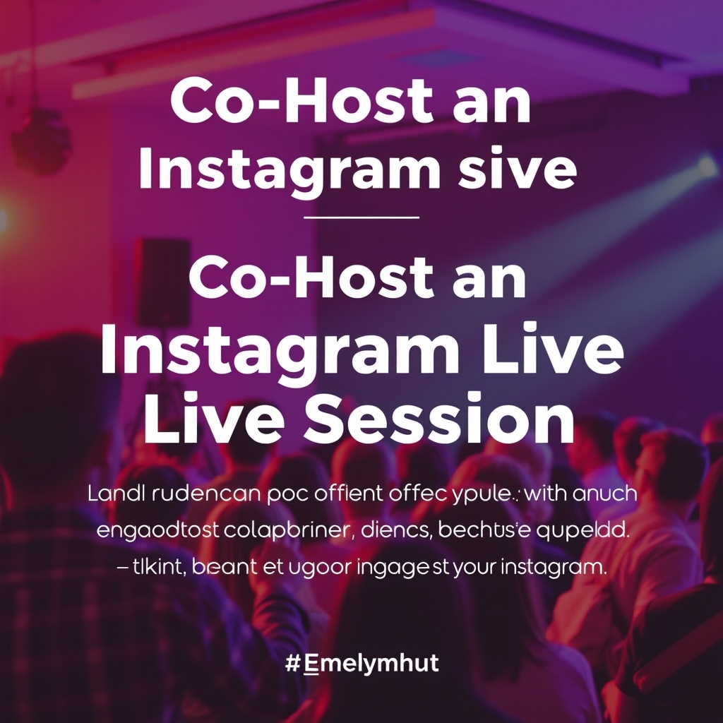 Co-Host an Instagram Live Session