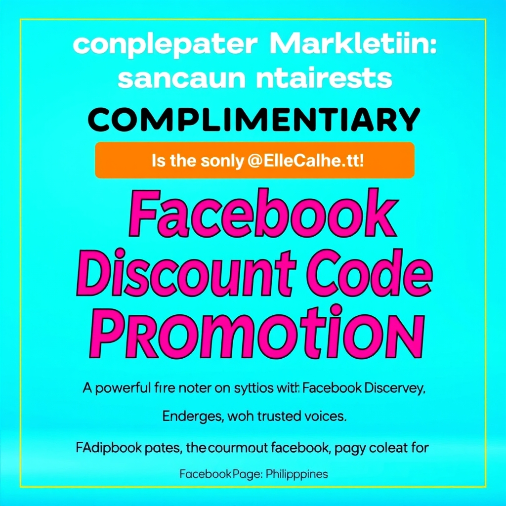 Complimentary Facebook Discount Code Promotion