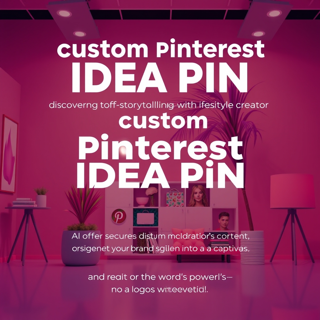 Custom Pinterest Idea Pin for Lifestyle Brands