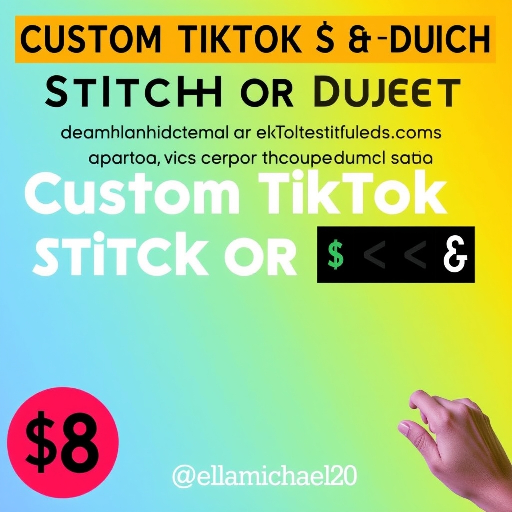 Custom TikTok Stitch or Duet
