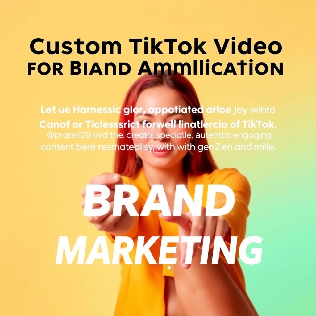 Custom TikTok Video for Brand Amplification