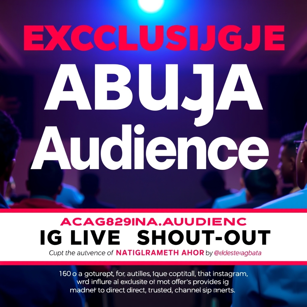 Exclusive Abuja Audience IG Live Shout-Out