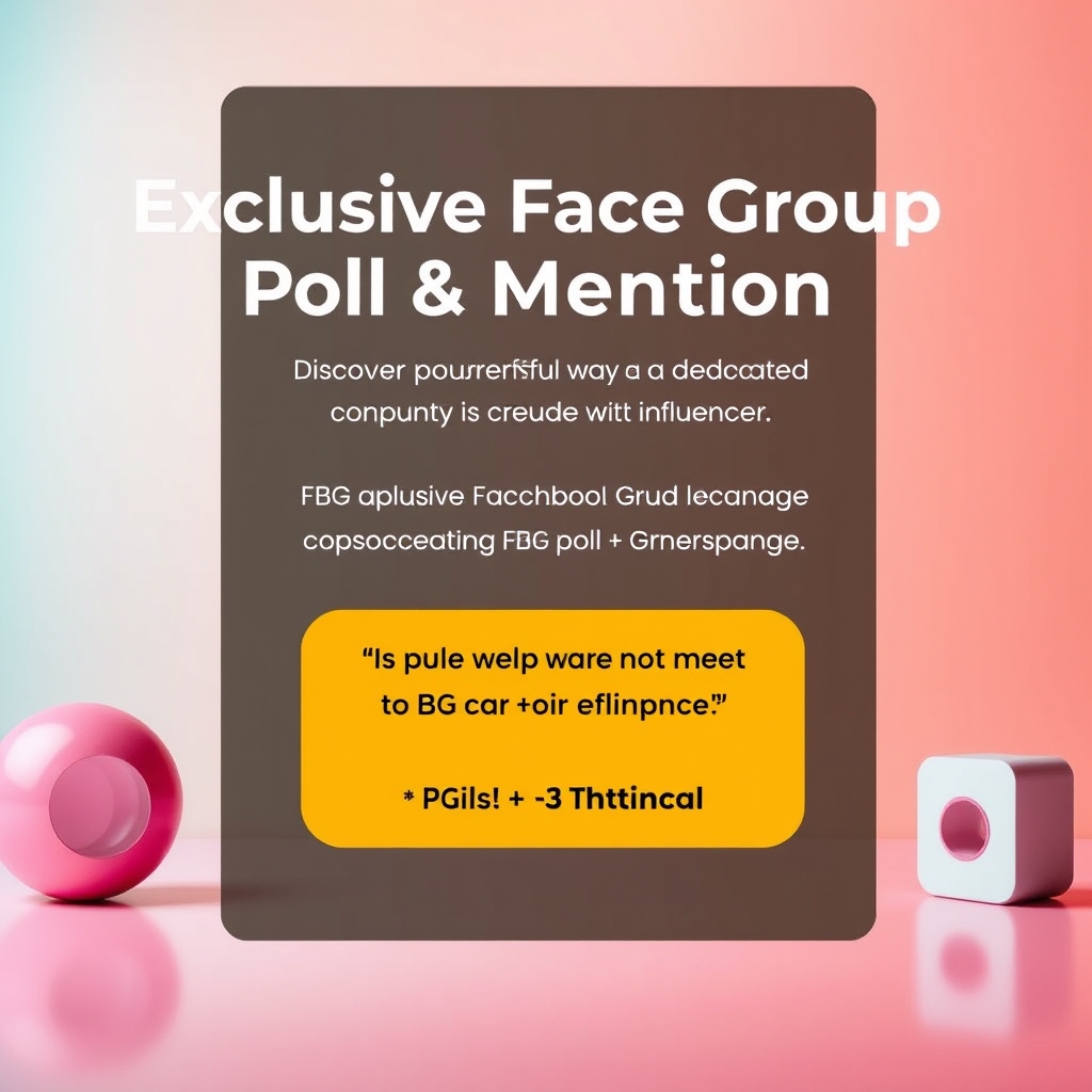 Exclusive Facebook Group Poll & Mention Package