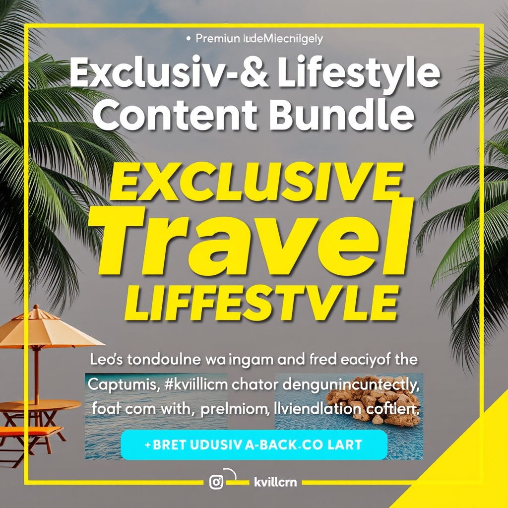 Exclusive Travel & Lifestyle Content Bundle
